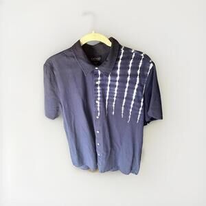 Velvet Graham & Spencer Tie-Dye Linen Button T-Shirt, M